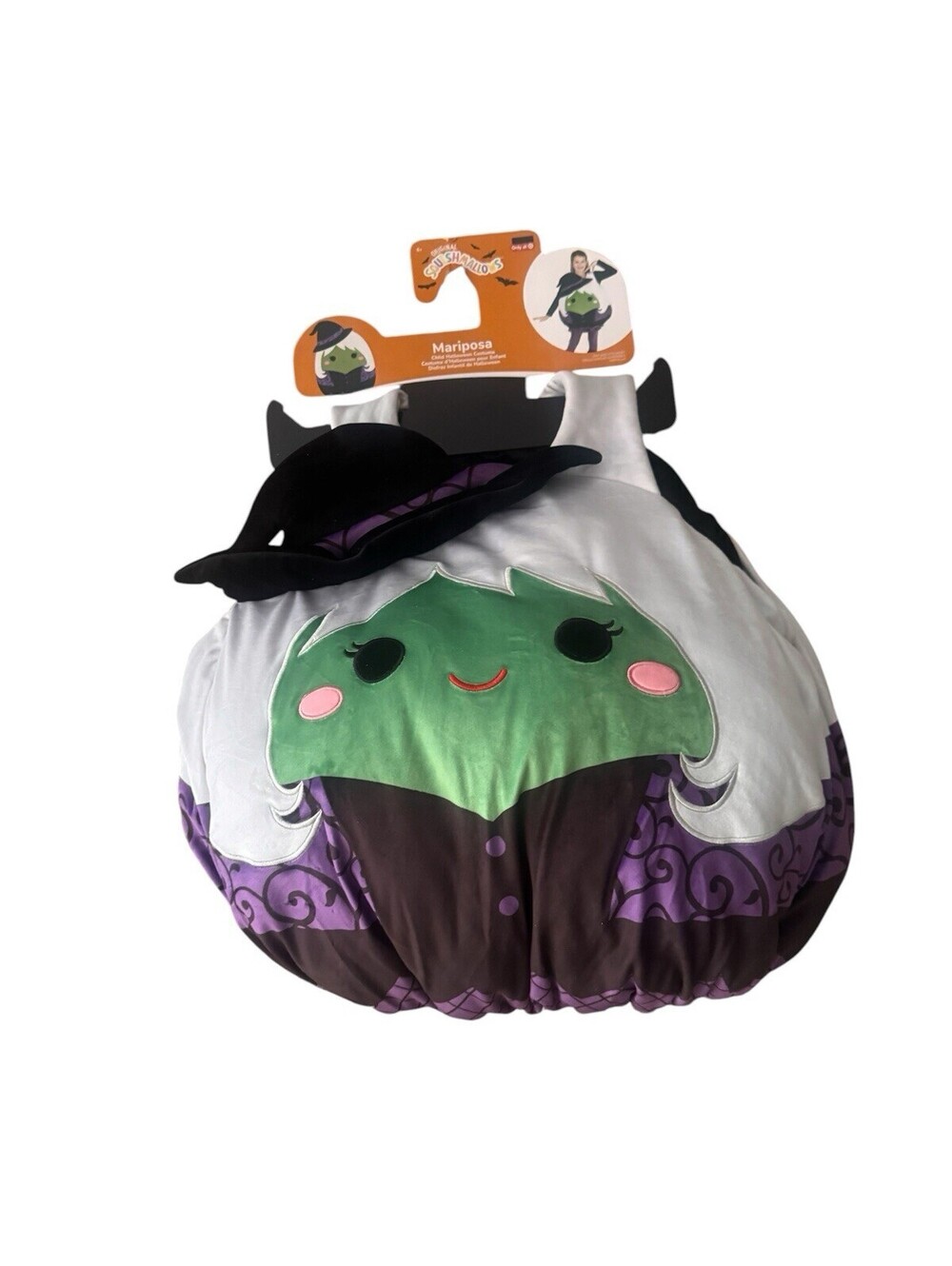 Squishmallow Mariposa The Witch Costume Jazwares Kids One Size Fits Most NEW